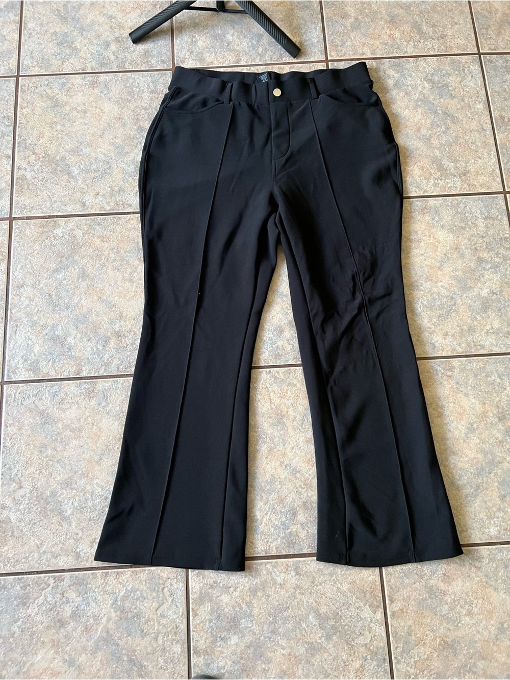 Tailored Black Boot-Cut Dress Pants for Women